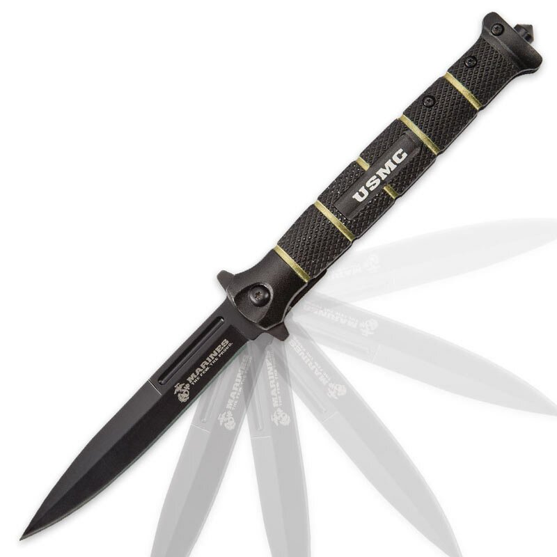 Knife United Cutlery USMC Blackout Combat Stiletto